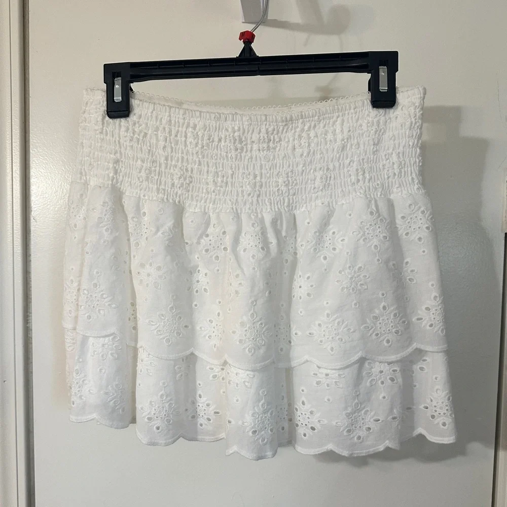 White Eyelet Women's Skirt - Picture 1 of 6